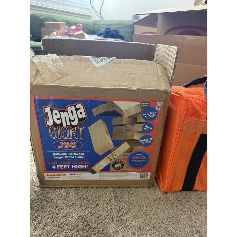Jenga GIANT JS6 Stacks to Over 4 feet. (Store Display Unopened) FREE SHIPPING.